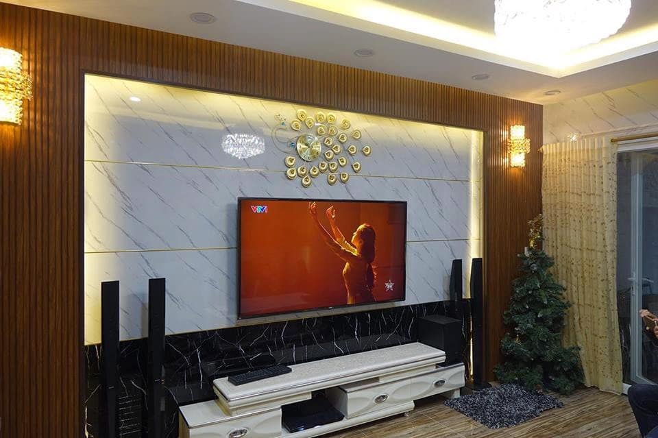 Ốp tường PVC vân đá nhà hàng khách sạn đẹp tại Hải Phòng