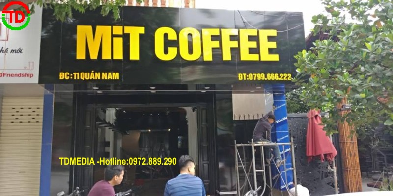 Làm biển quảng cáo chữ nổi coffee tại Quán Nam - Hải Phòng