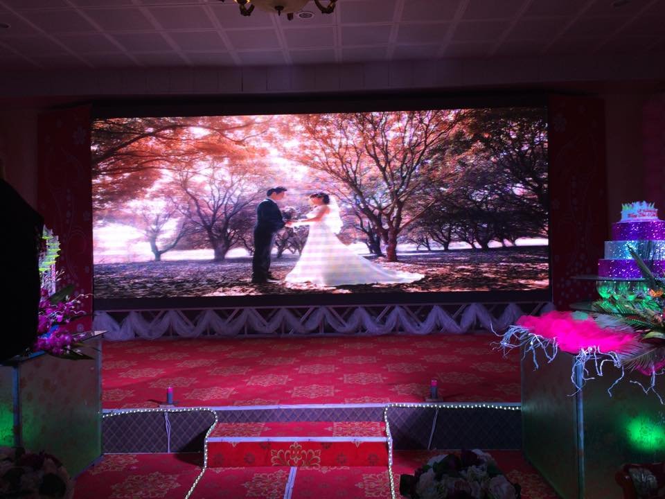 Làm màn hình led tiệc cưới, nhà hàng tại Hải Phòng