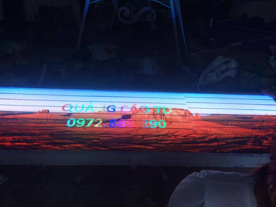 Làm biển điện tử màn hình led full màu tại nhà máy Nhiệt Điện Hải Dương